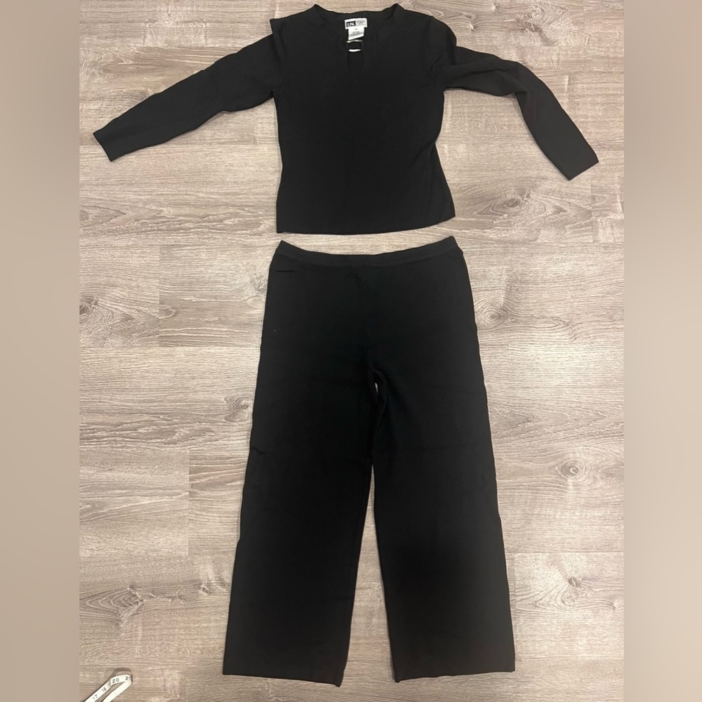Vintage I.N. San Francisco rayon shirt and pants, women’s Petite